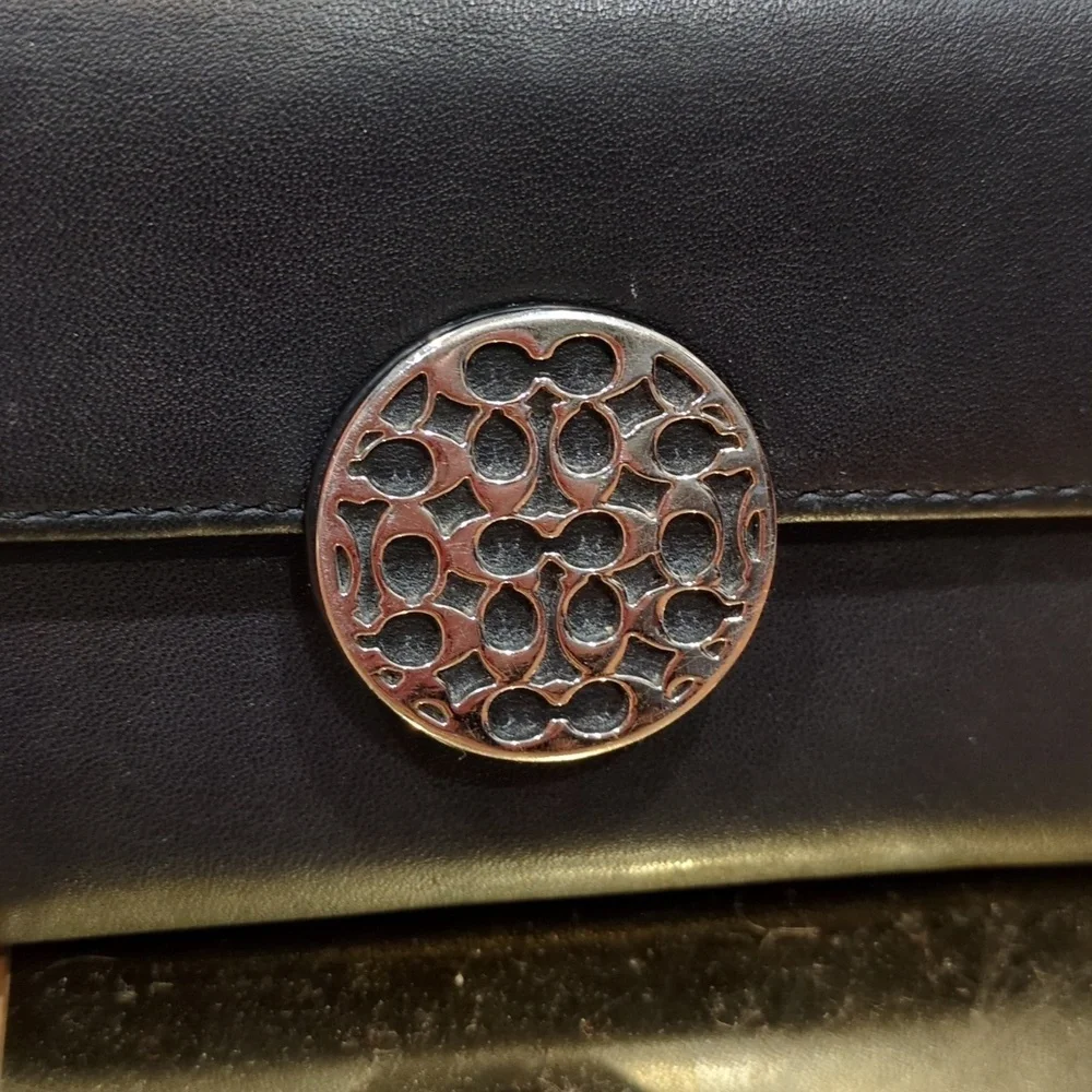 Coach Alexandra Black Leather Envelope wallet - Picture 3 of 15
